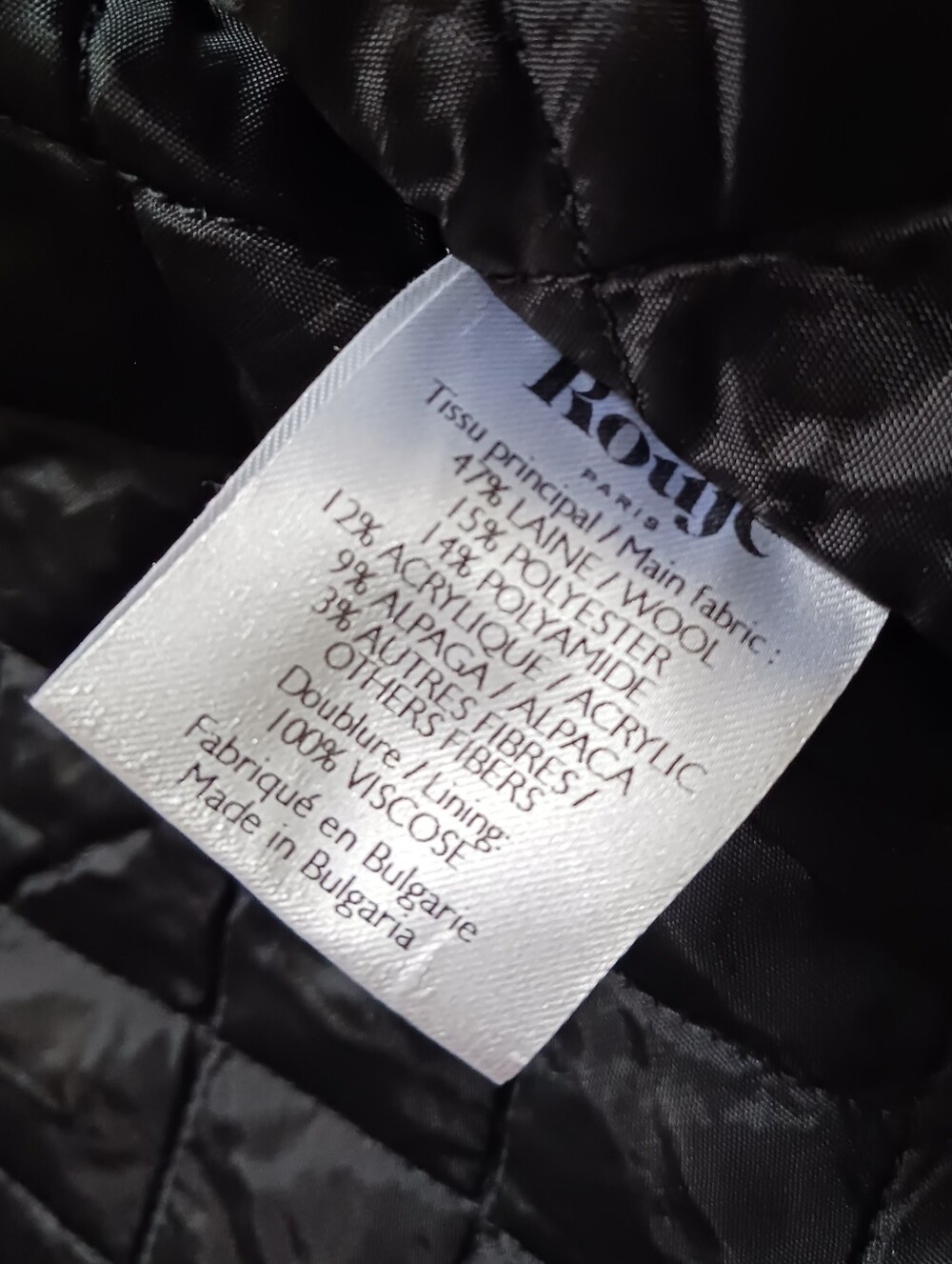 NWOT Rouje Wool/ Alpaca Blended Jacket Size 34 , US Size XS - Picture 11 of 15